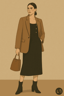 silhouette en habits automnaux